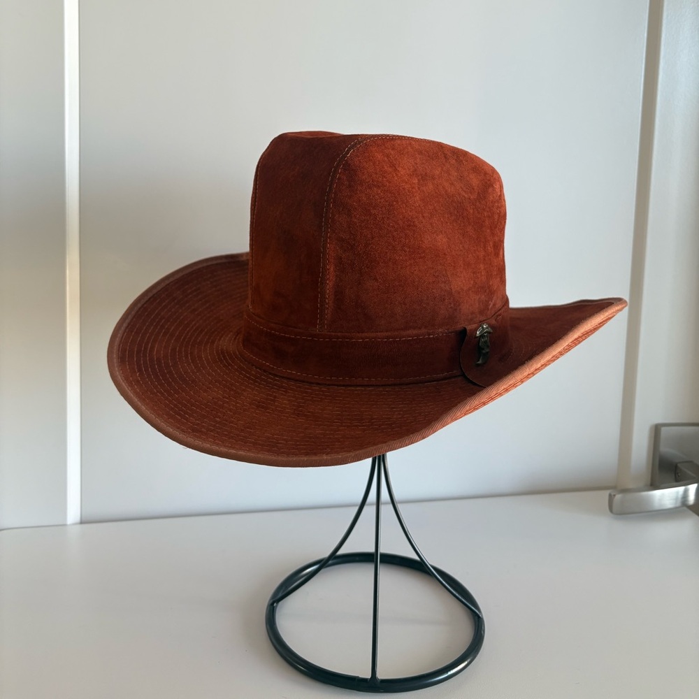Vintage Hush Puppies Suede Cowboy Hat
